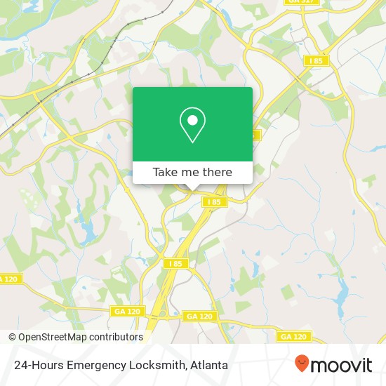 Mapa de 24-Hours Emergency Locksmith