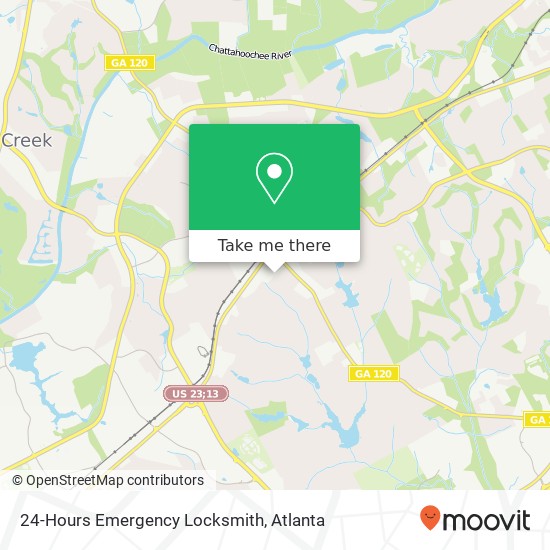 24-Hours Emergency Locksmith map