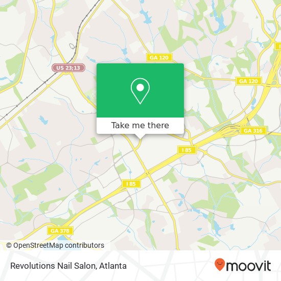 Revolutions Nail Salon map