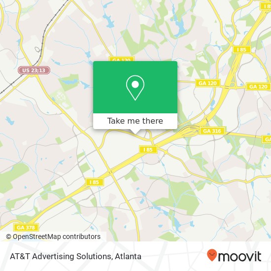 Mapa de AT&T Advertising Solutions