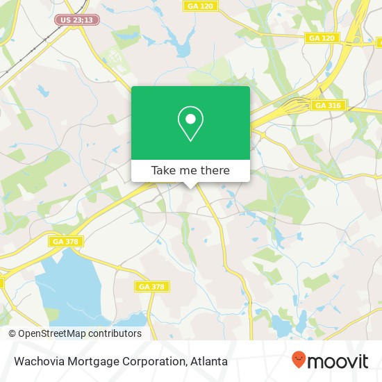 Mapa de Wachovia Mortgage Corporation