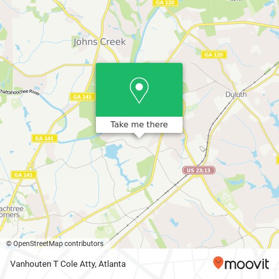 Mapa de Vanhouten T Cole Atty