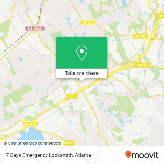 7 Days Emergency Locksmith map