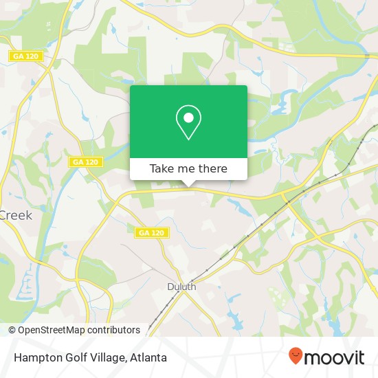 Hampton Golf Village map