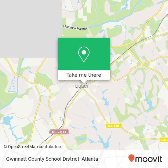 Mapa de Gwinnett County School District