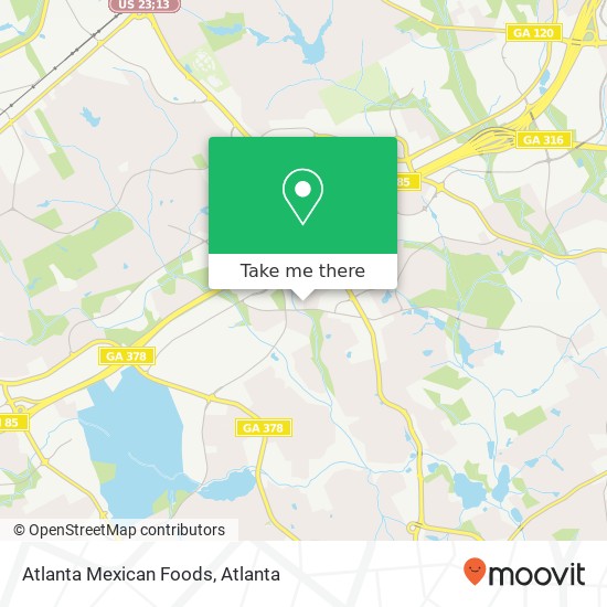 Atlanta Mexican Foods map