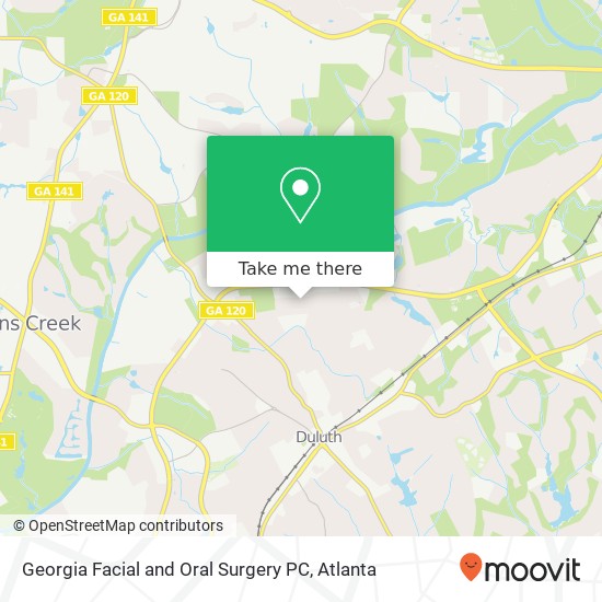 Mapa de Georgia Facial and Oral Surgery PC