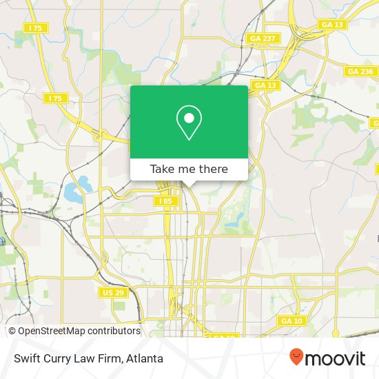 Swift Curry Law Firm map