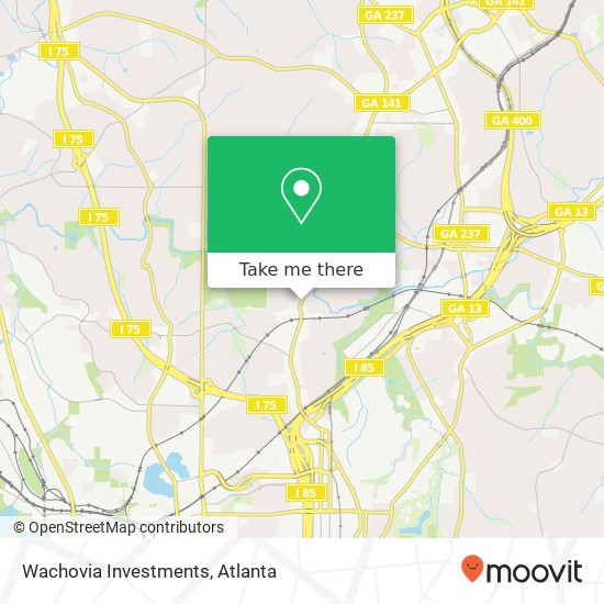 Wachovia Investments map