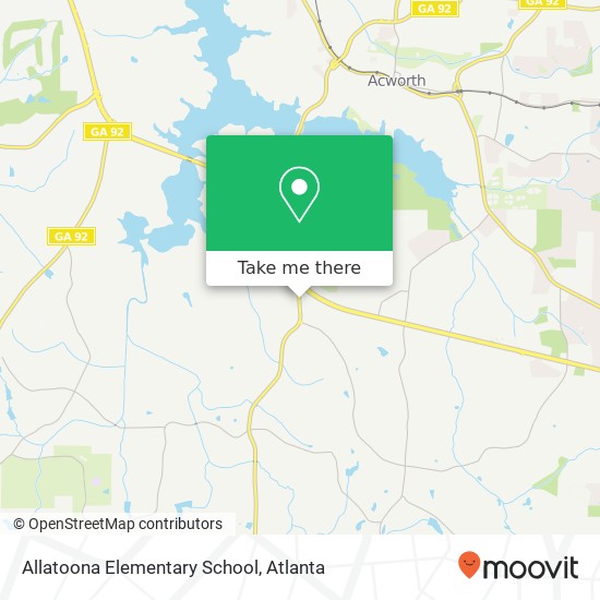 Allatoona Elementary School map