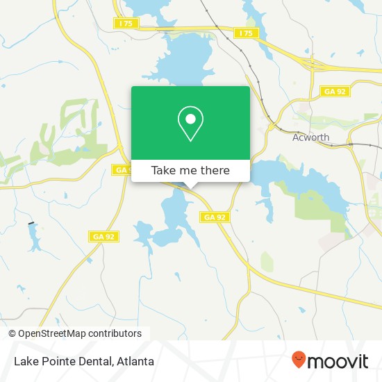 Lake Pointe Dental map
