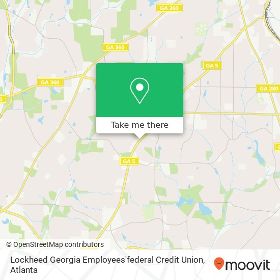 Lockheed Georgia Employees'federal Credit Union map