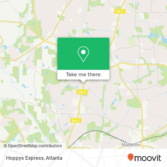 Hoppys Express map