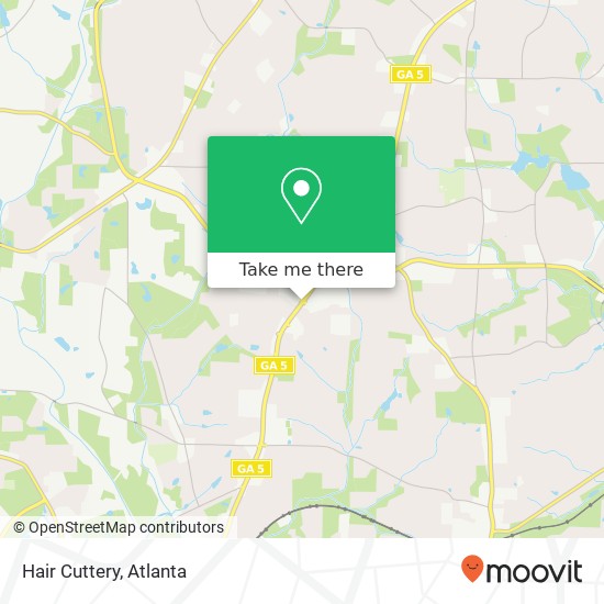 Hair Cuttery map