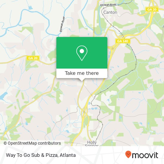 Mapa de Way To Go Sub & Pizza