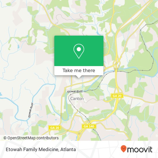 Mapa de Etowah Family Medicine