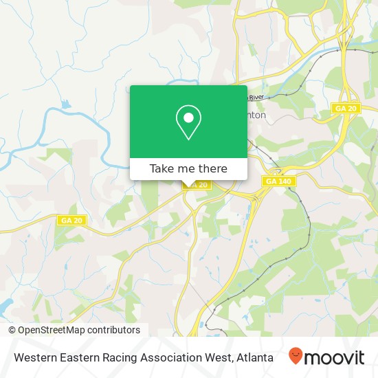Western Eastern Racing Association West map
