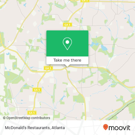 McDonald's Restaurants map