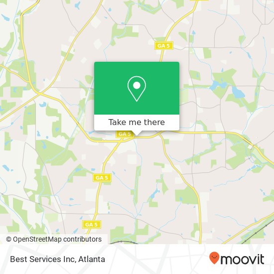 Best Services Inc map