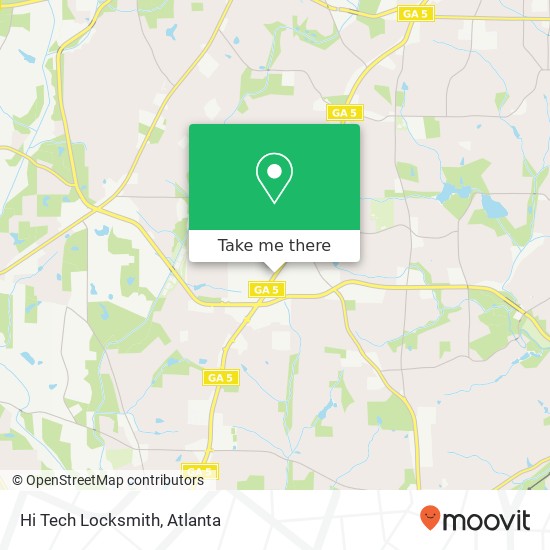 Hi Tech Locksmith map