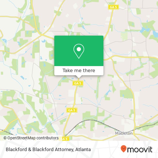 Blackford & Blackford Attorney map