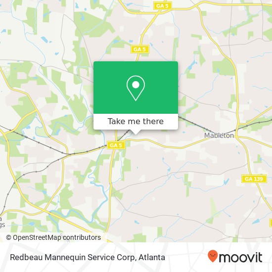 Mapa de Redbeau Mannequin Service Corp