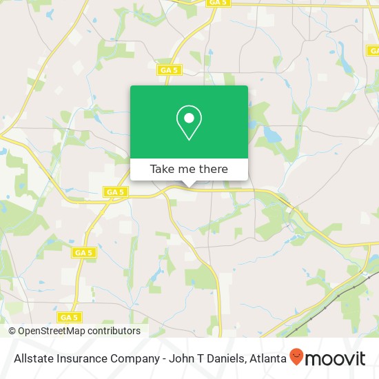 Mapa de Allstate Insurance Company - John T Daniels