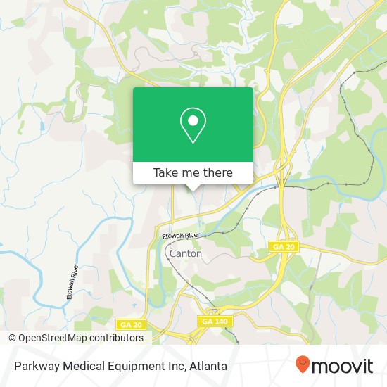 Mapa de Parkway Medical Equipment Inc