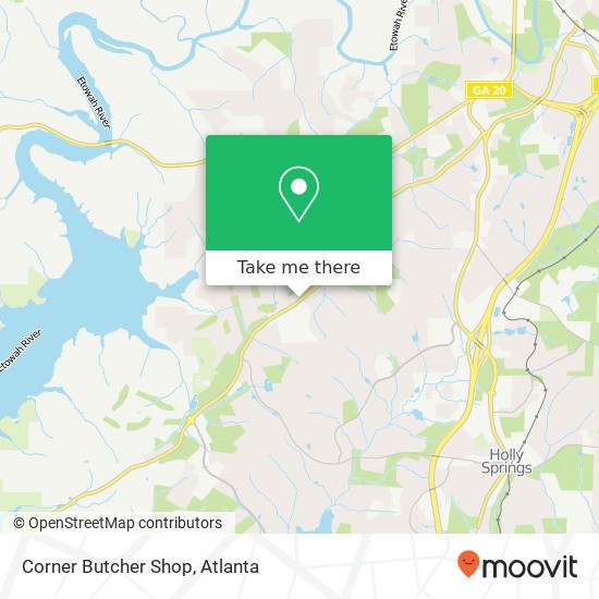 Mapa de Corner Butcher Shop