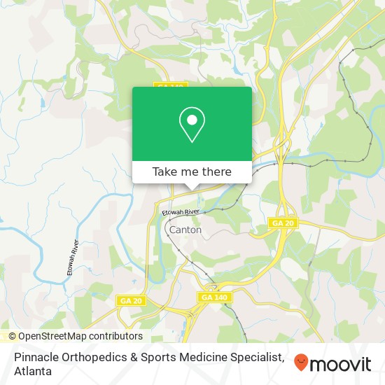 Mapa de Pinnacle Orthopedics & Sports Medicine Specialist