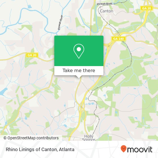 Mapa de Rhino Linings of Canton