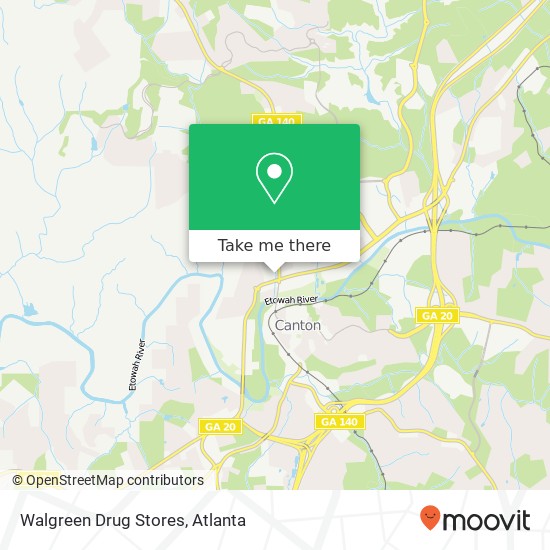 Walgreen Drug Stores map