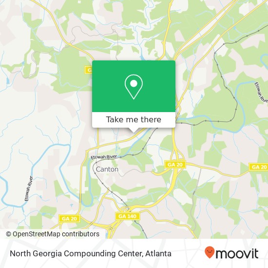 North Georgia Compounding Center map