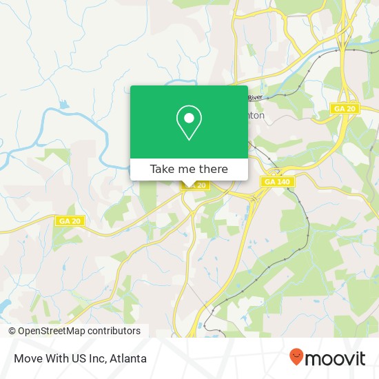 Move With US Inc map