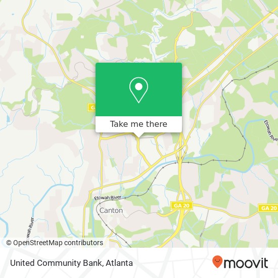 United Community Bank map