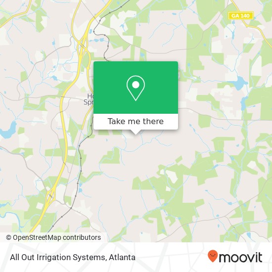 Mapa de All Out Irrigation Systems