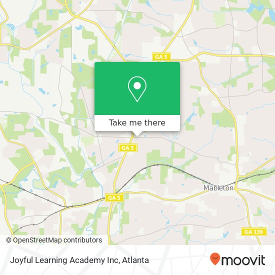 Joyful Learning Academy Inc map