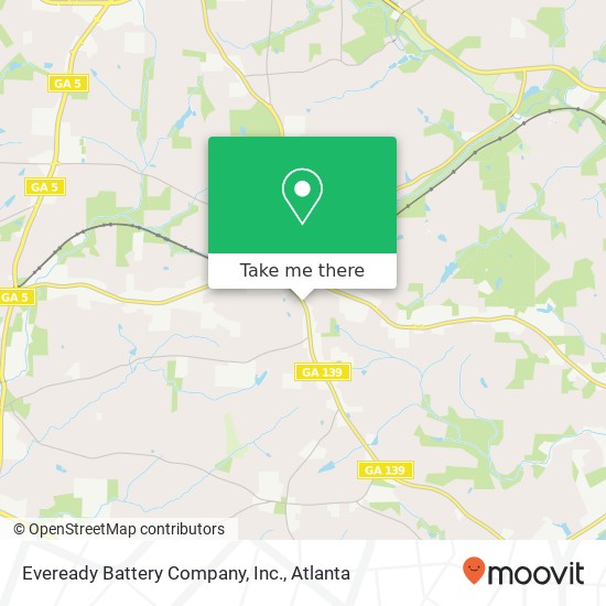 Mapa de Eveready Battery Company, Inc.