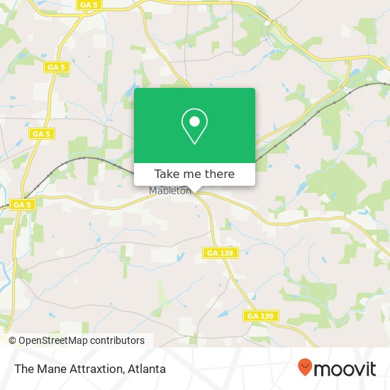The Mane Attraxtion map