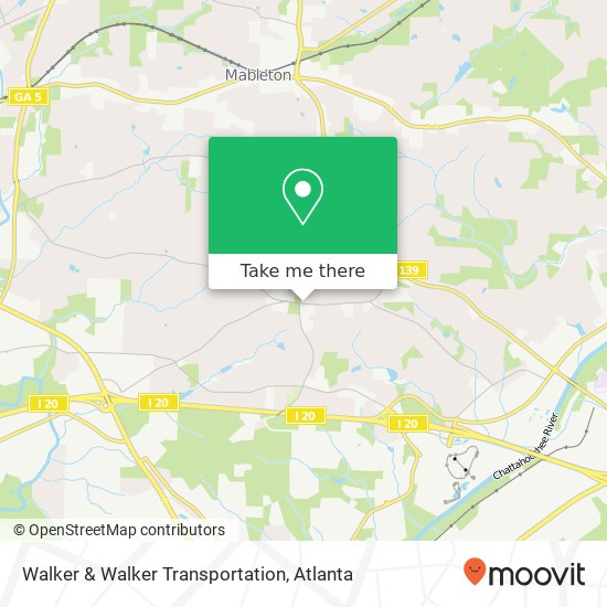 Walker & Walker Transportation map