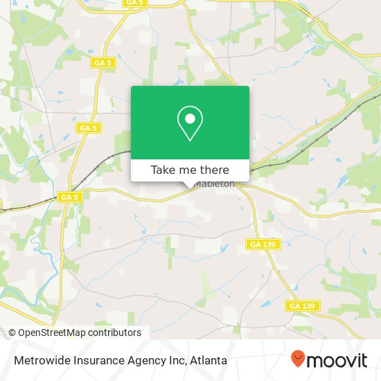 Mapa de Metrowide Insurance Agency Inc