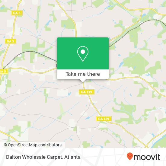 Dalton Wholesale Carpet map