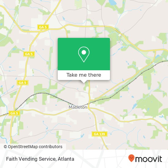 Faith Vending Service map