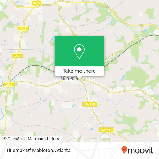 Mapa de Titlemax Of Mableton