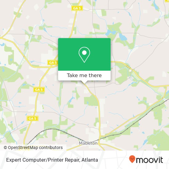 Mapa de Expert Computer/Printer Repair