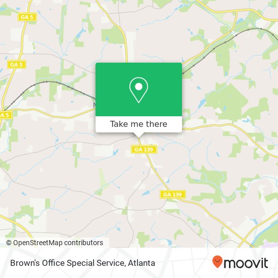 Mapa de Brown's Office Special Service
