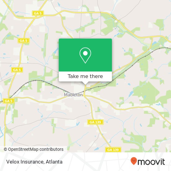 Velox Insurance map