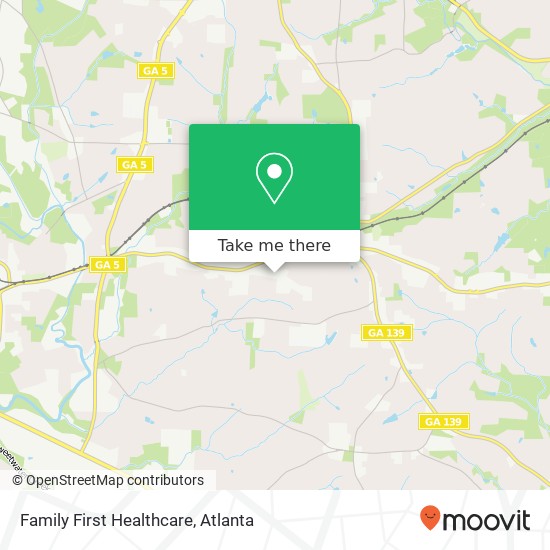 Family First Healthcare map