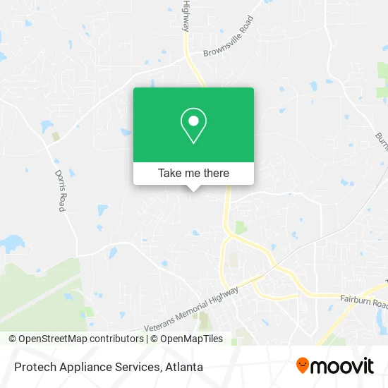 Protech Appliance Services map