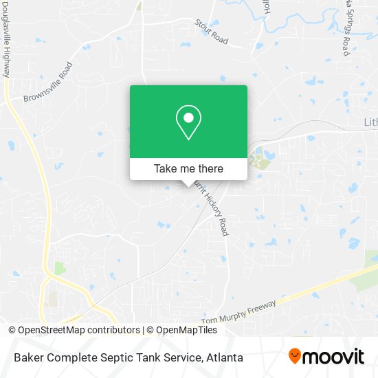 Mapa de Baker Complete Septic Tank Service